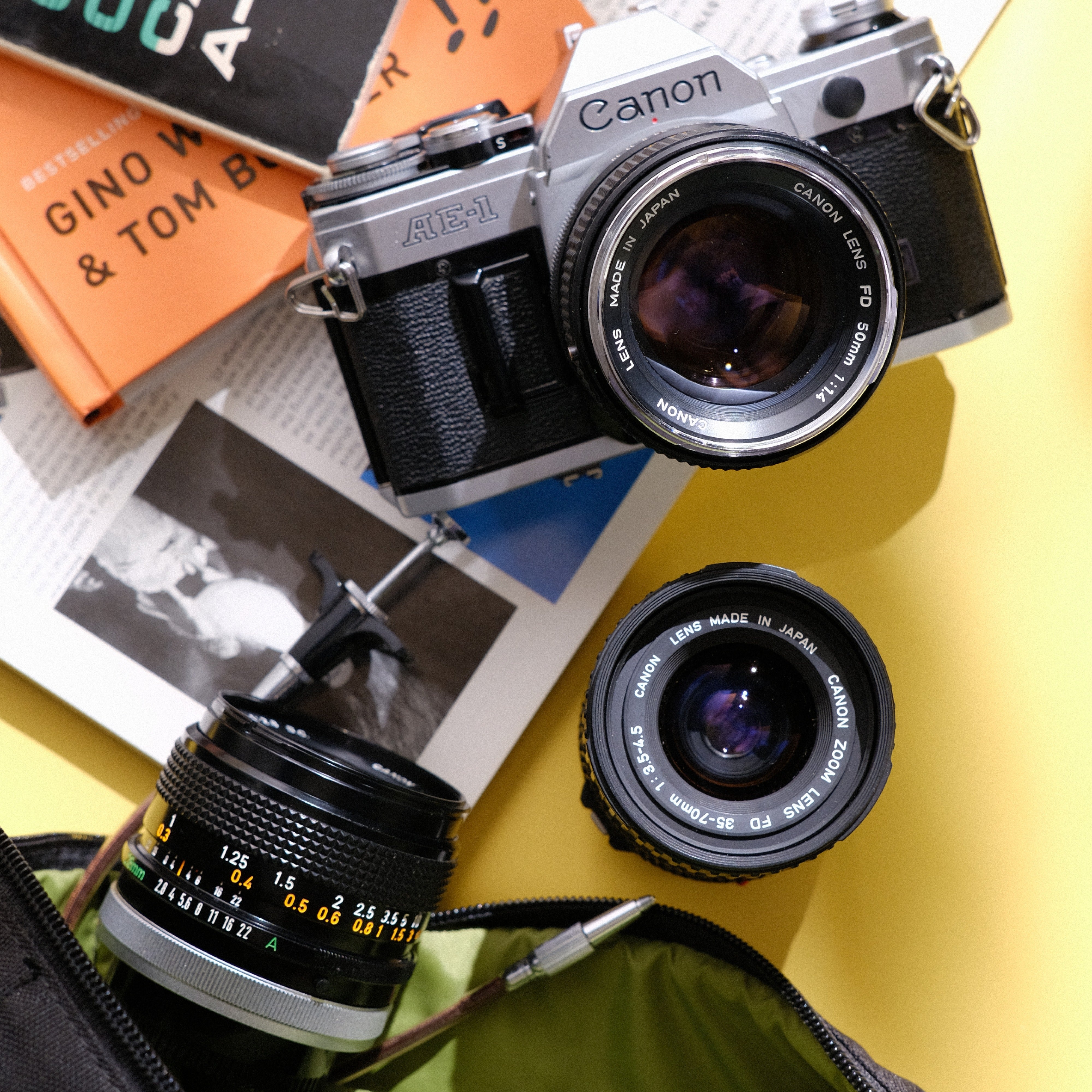 Canon AE-1 & Accessories | Film Camera Bundle (B)