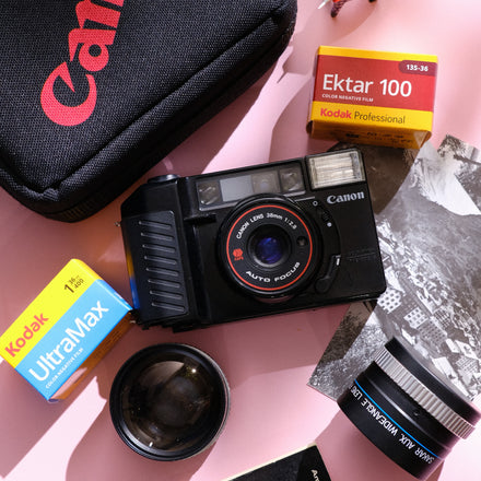Canon AF35M & Accessories | Film Camera Bundle