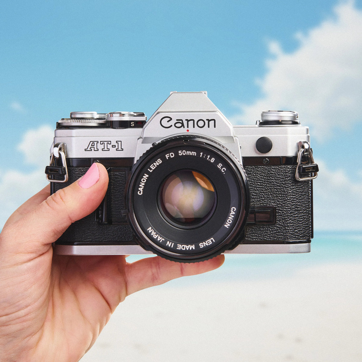 Canon AT-1 35mm Film Camera front view