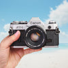 Canon AT-1 35mm Film Camera front view
