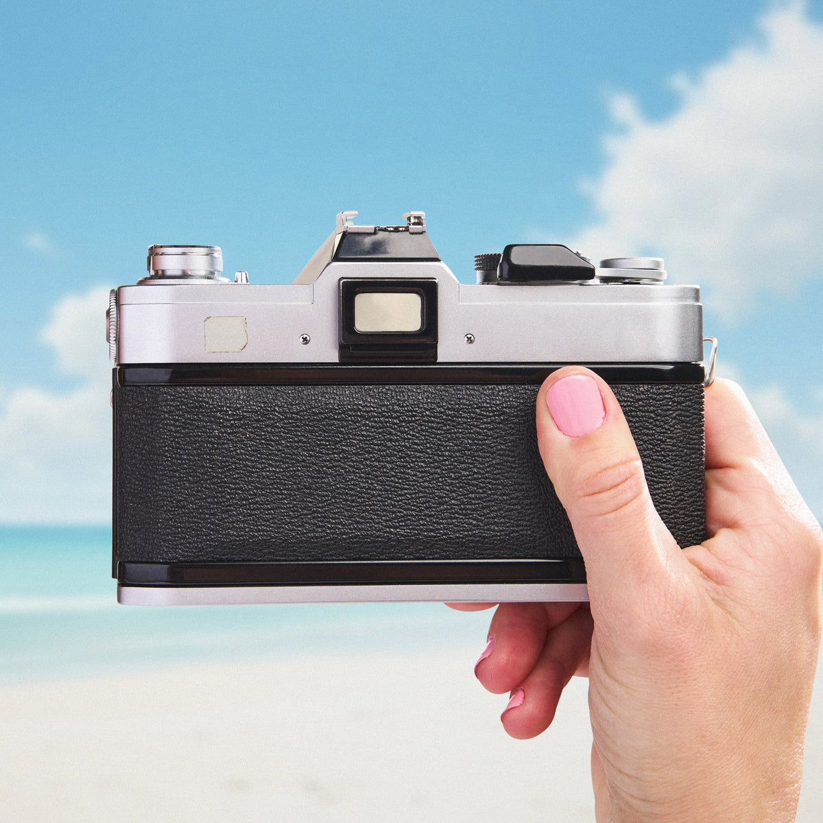 Canon FTB 35mm film camera  back view