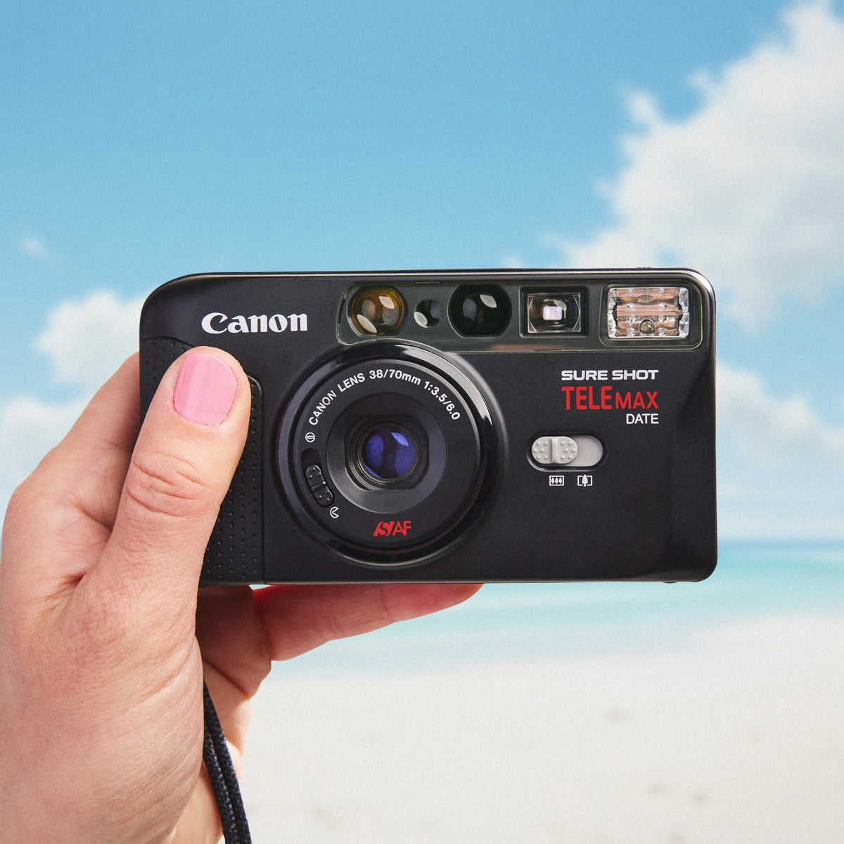 Canon Sure Shot Telemax 35mm point-and-shoot front view