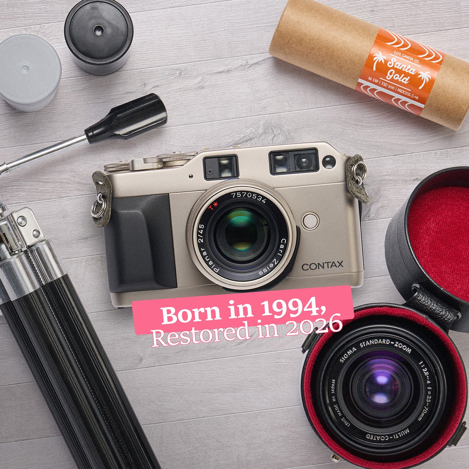 restored Contax G1 Rangefinder Film Camera