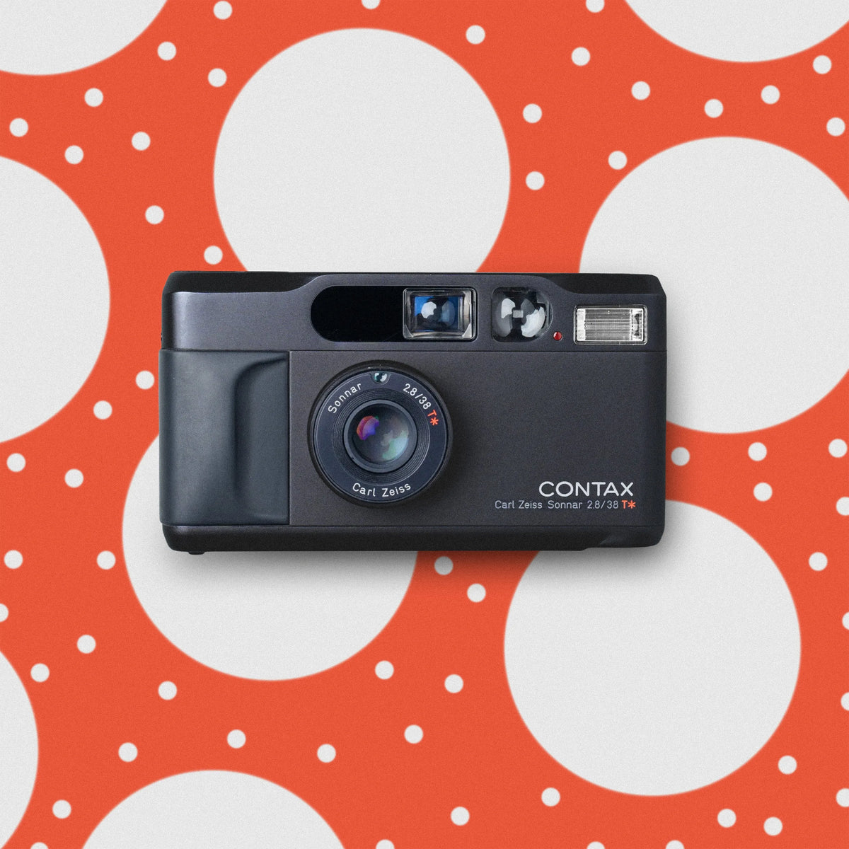 Black Contax T2 titanium point-and-shoot camera
