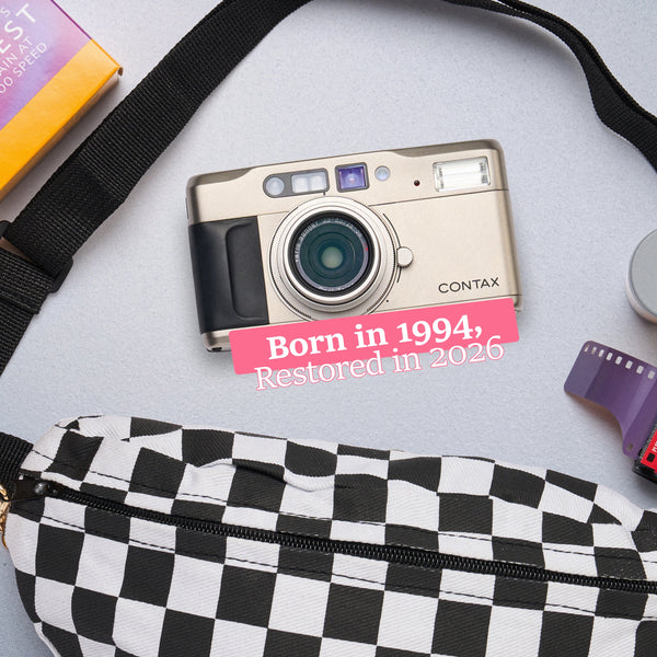 Restored-to-order Contax TVS 35mm film camera