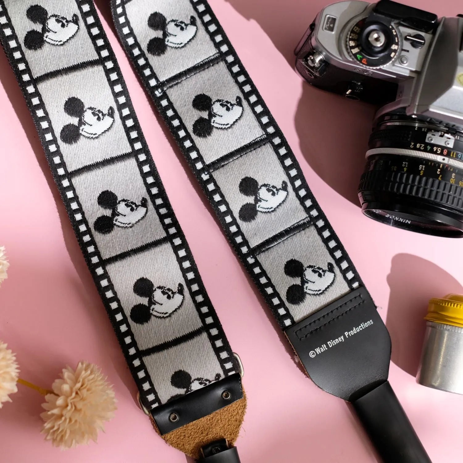 1980s Mickey Mouse Film Reel Camera Strap