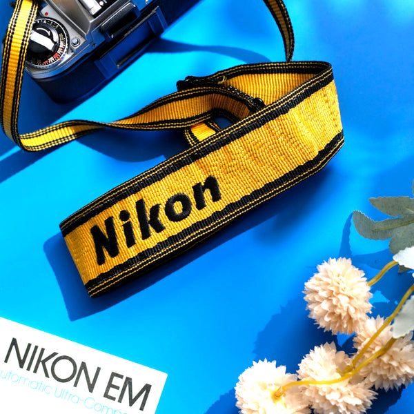 1990s Embroidered Nikon Camera Strap