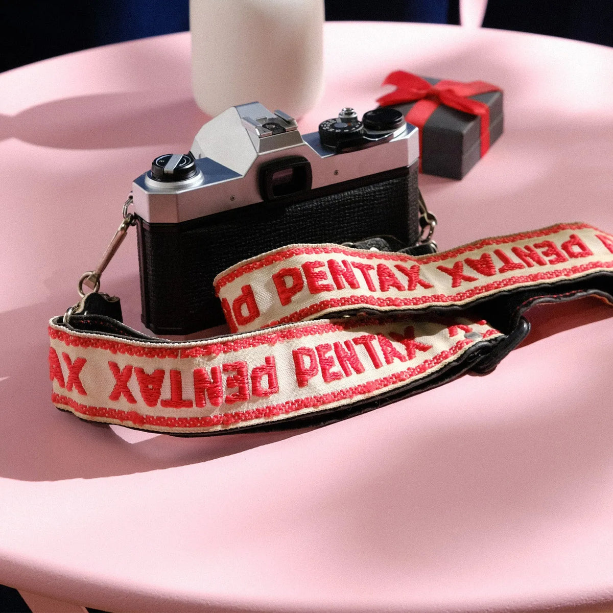 True Vintage: 1980s Pentax Embroidered Camera Strap