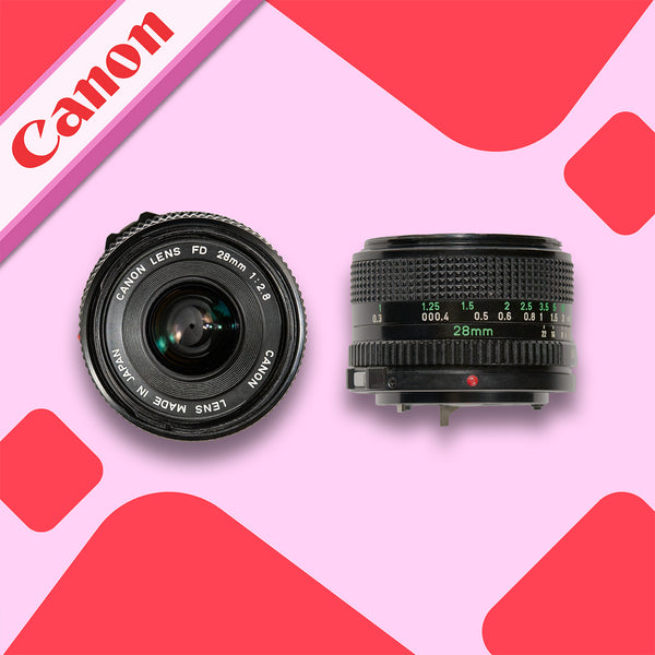 Canon FD 28mm f/2.8 | Manual Focus Film Camera Lens for Canon Cameras