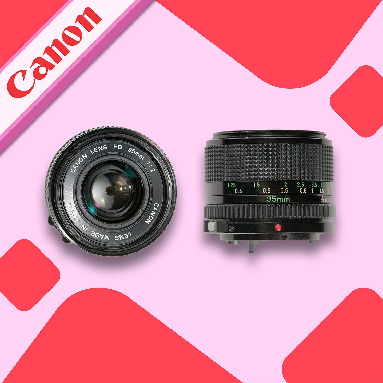 Canon キヤノン FD 35mm 1:2 F2 Cute_Camera_Co_Canon_Lens_35mm