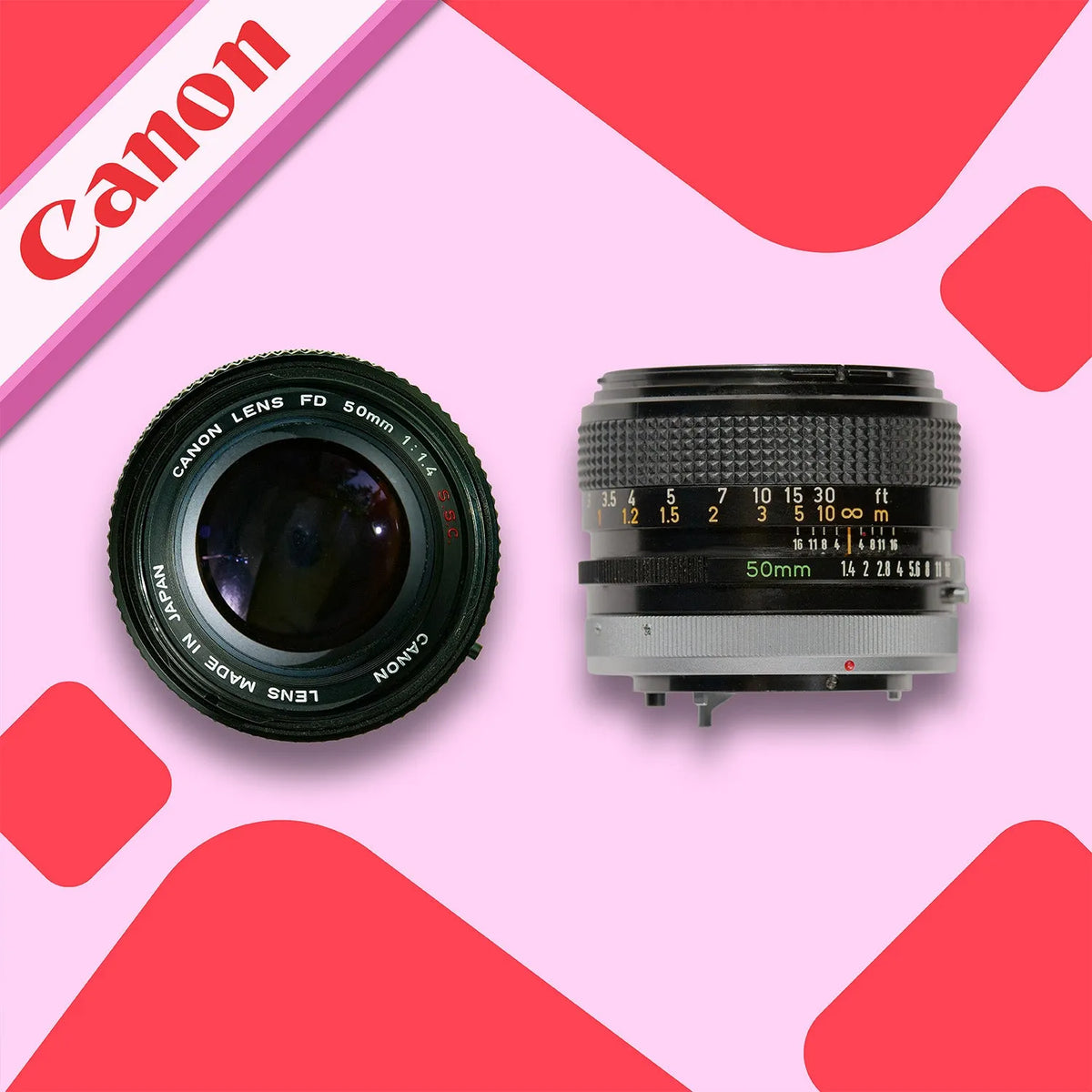 Canon 50mm SSC Lens f/1.4 | Manual Focus Film Camera Lens for Canon Cameras
