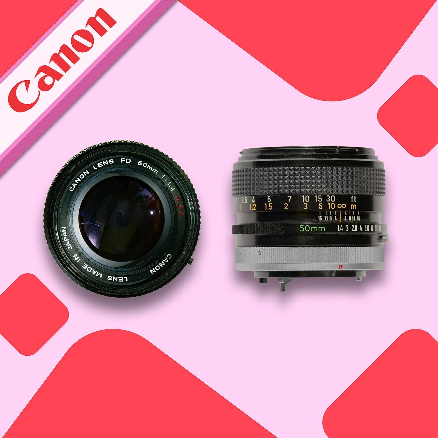 Canon 50mm SSC Lens f/1.4 | Manual Focus Film Camera Lens for Canon Ca