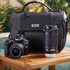 Nikon D3400 dual-lens kit with an 18–55mm lens, 70–300mm lens and camera bag