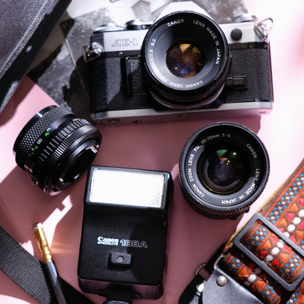 Canon AE-1 & Accessories | Film Camera Bundle (K)