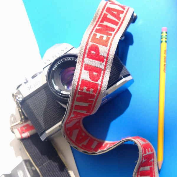 1980s Pentax Embroidered Camera Strap