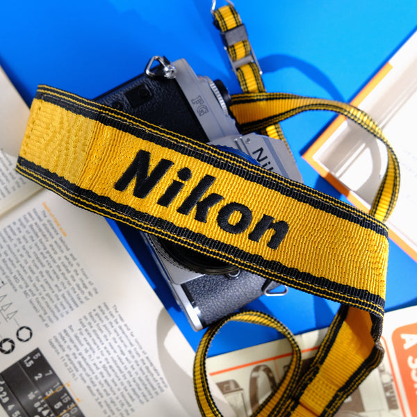1990s Embroidered Nikon Camera Strap