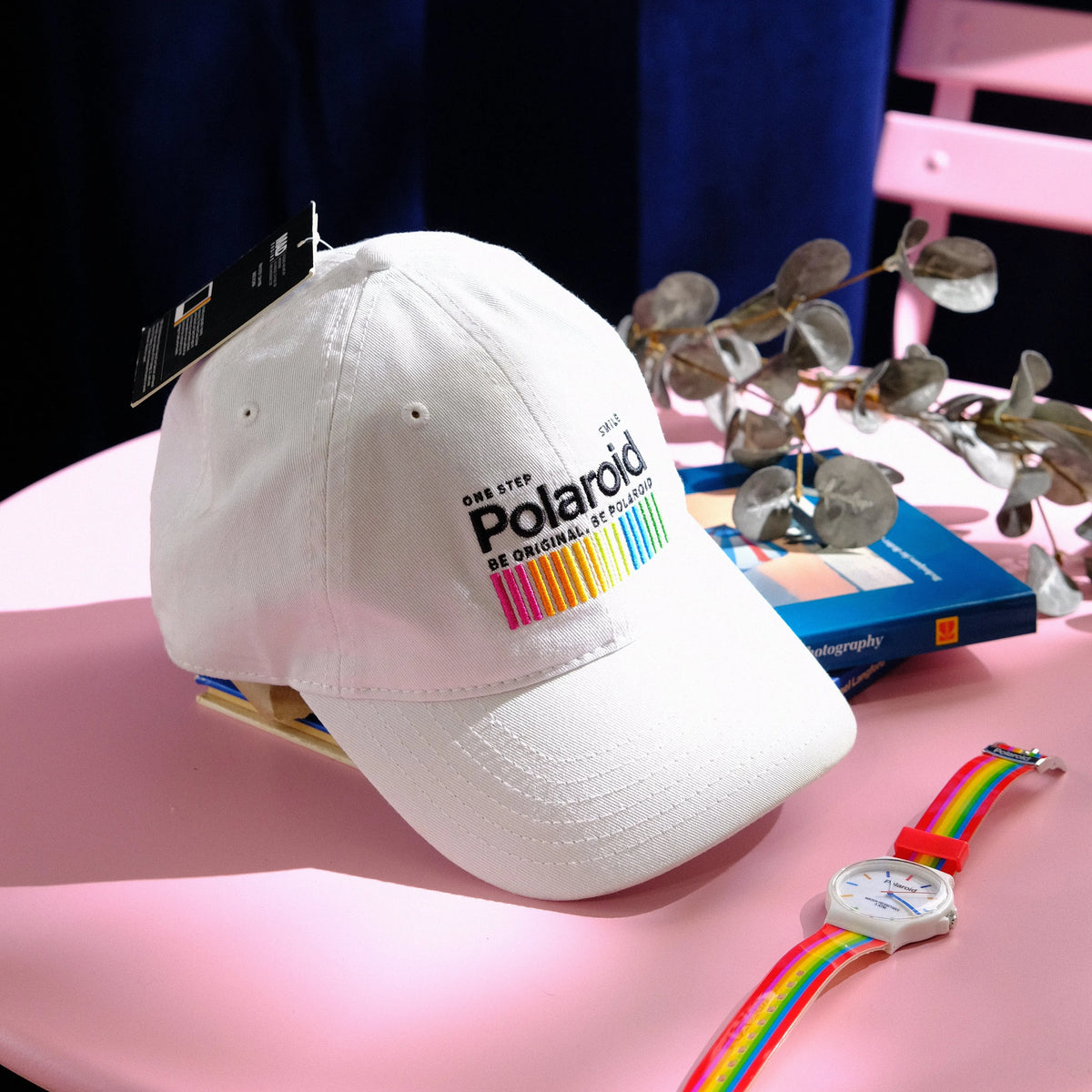 Retro Polaroid Hat and Watch Set