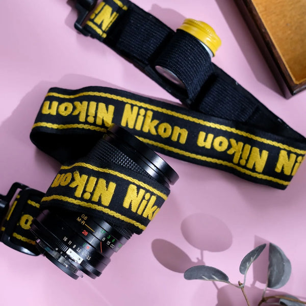 1980s Embroidered Nikon Camera Strap