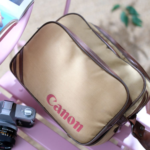 Vintage Beige Canon SLR Bag (1979)