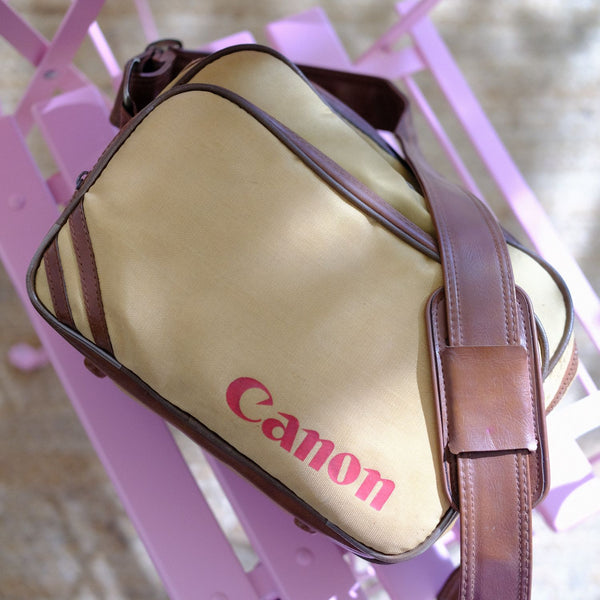 Vintage Beige Canon SLR Bag (1979)