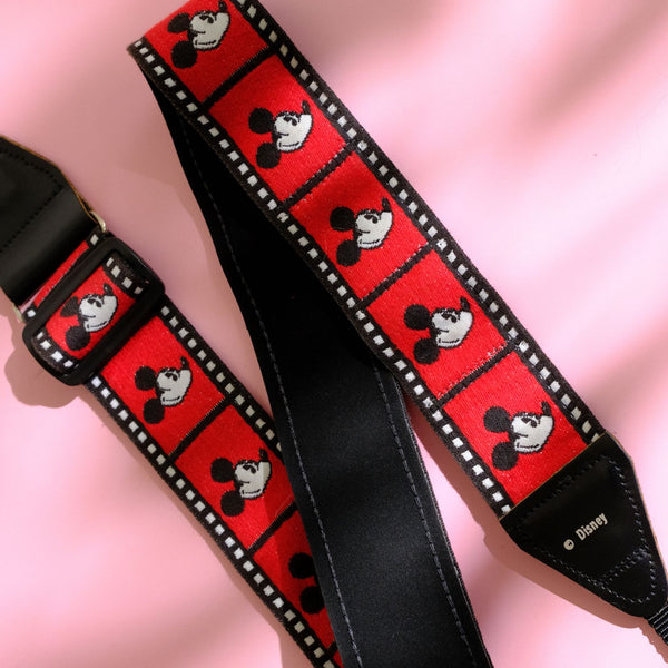 1980s Mickey Mouse Film Reel Camera Strap (Red)
