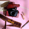 True Vintage: Nikon CF-22 Burgundy Camera Case & Strap Set (1982)