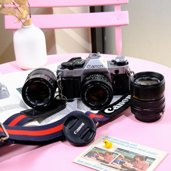 Canon AE-1 Program Lens Bundle (A)