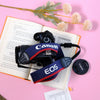 True Vintage: Blue and Red Canon EOS Woven Camera Strap (2000)