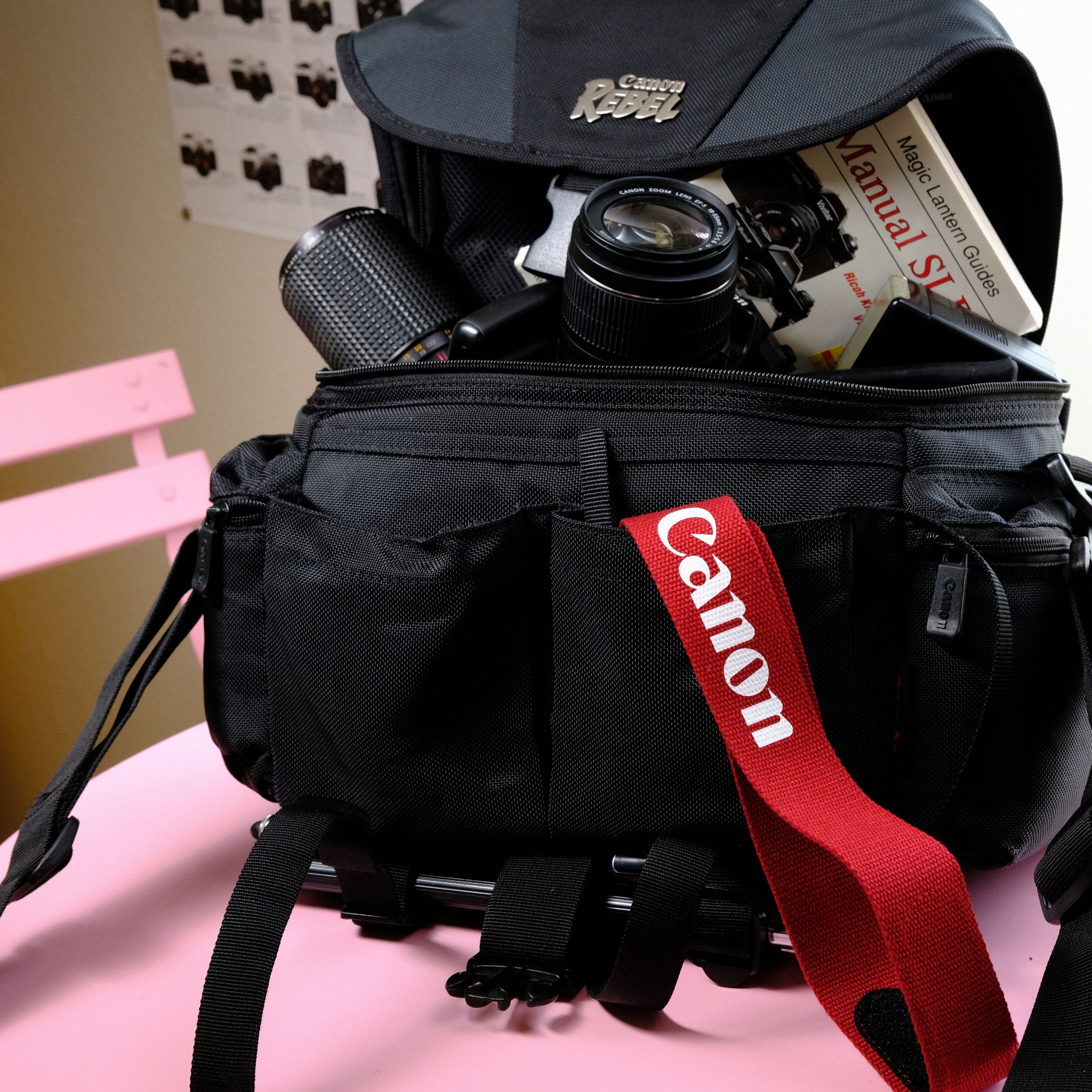True Vintage: Red Canon EOS Woven Camera Strap (1987)