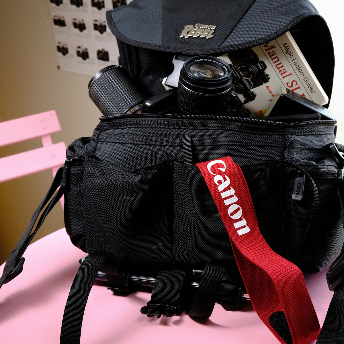 True Vintage: Red Canon EOS Woven Camera Strap (1987)