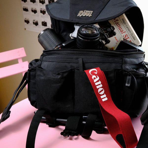 True Vintage: Red Canon EOS Woven Camera Strap (1987)