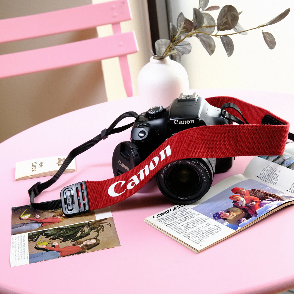 True Vintage: Red Canon EOS Woven Camera Strap (1987)