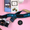 True Vintage: Embroidered Blue Minolta Camera Strap (1980)