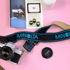 True Vintage: Embroidered Blue Minolta Camera Strap (1980)