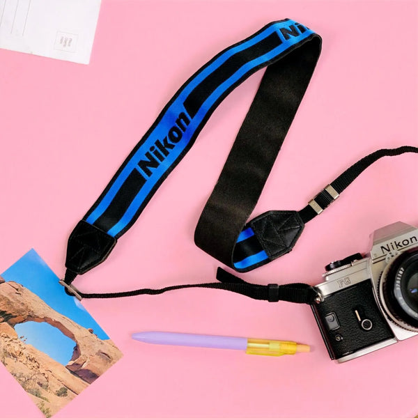 True Vintage: Premium Nikon Stripe Camera Strap (1982)