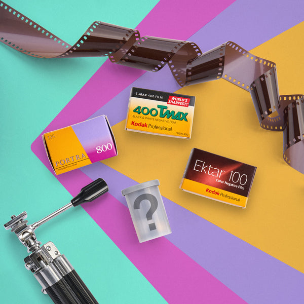 Kodak 35mm Film Variety Box - w/Kodak Film Case