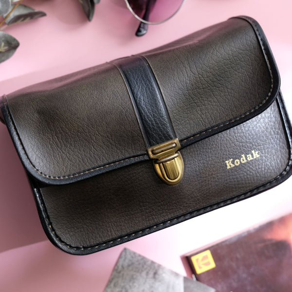 1970s Kodak Leather Camera Bag