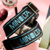 1980s Embroidered Blue Minolta Camera Strap