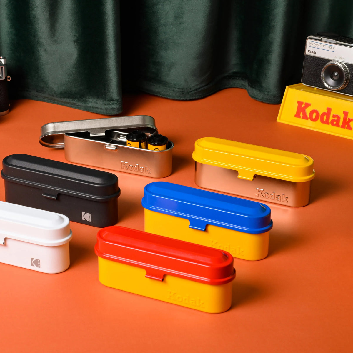 Official Kodak Tin Film Case | Fits 5 Rolls of 35mm Film