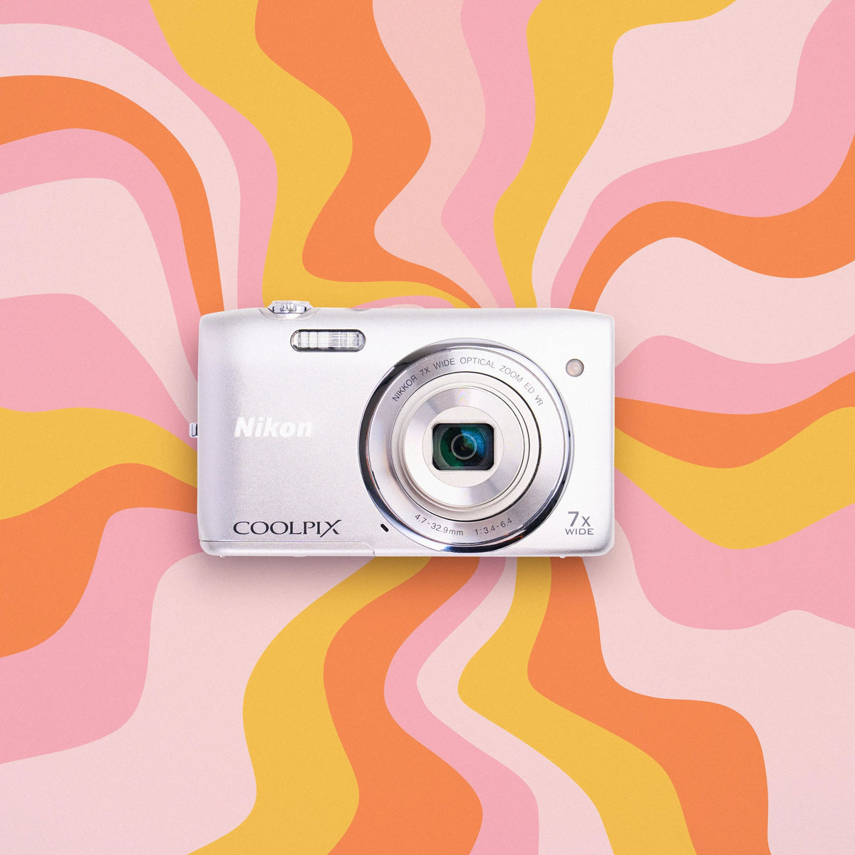 Nikon Coolpix S3500 on colorful background