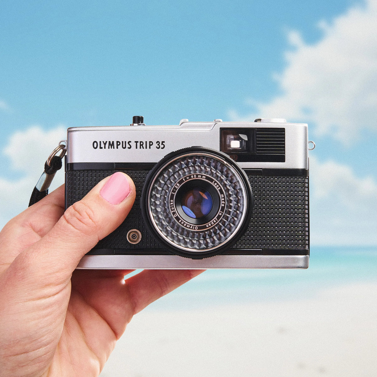 Olympus Trip 35 Point and Shoot Film Camera front view