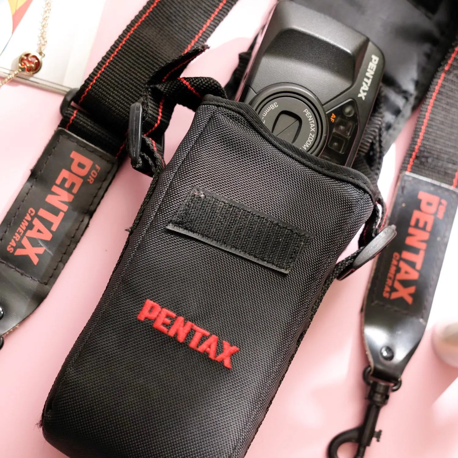 Pentax Point and Shoot Bundle! Strap, Bag & Camera