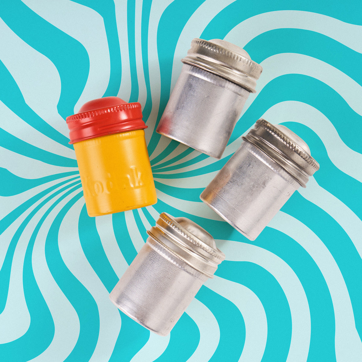3x Vintage 35mm Film Canisters | Blind Box (1960-1989)