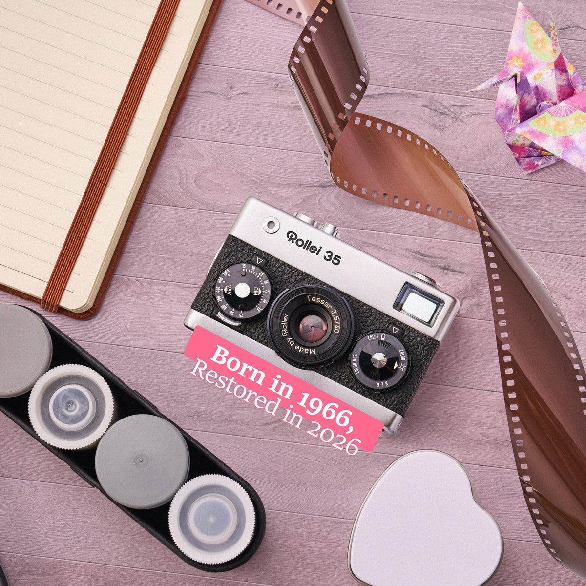 restored Rollei 35 Compact 35mm film camera