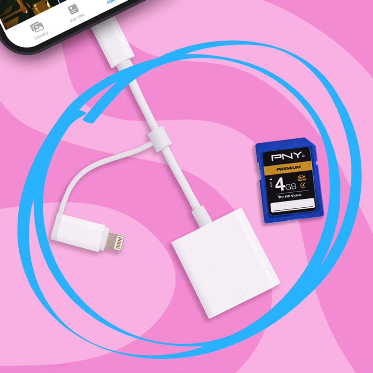 SD Card Reader (Camera to Phone Transfer)