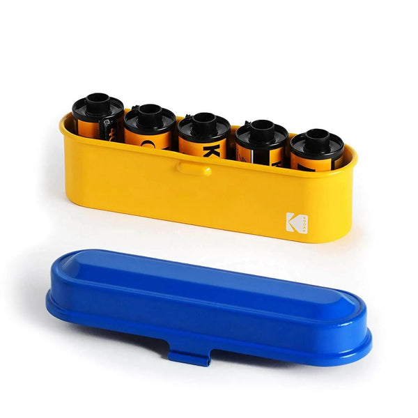 Blue Kodak Film Case | Fits 5 Rolls of 35mm Film - Cute Camera Co.