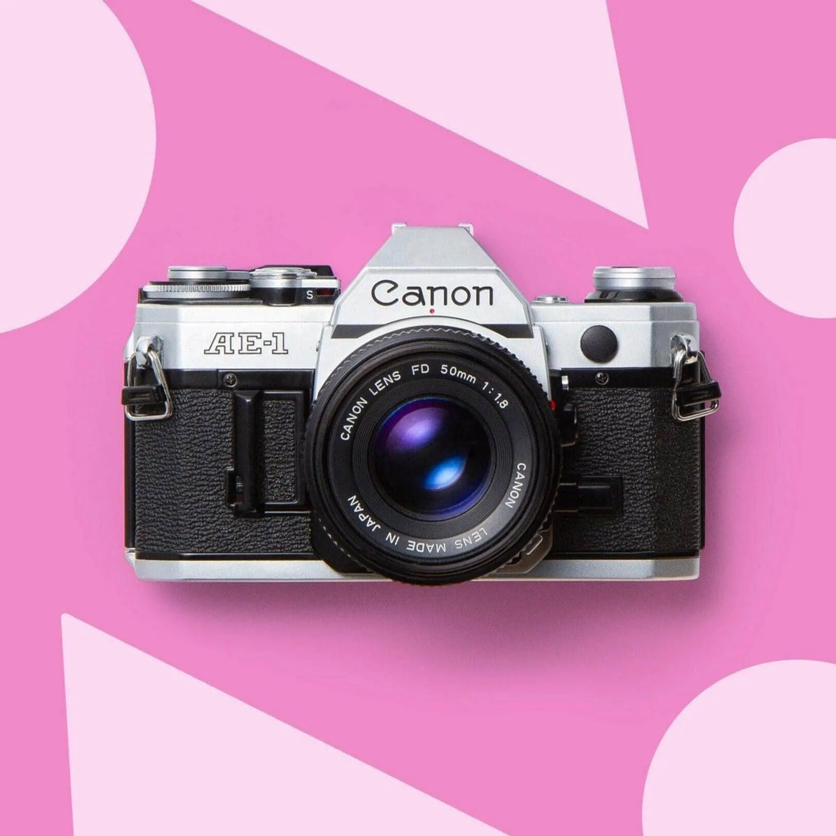 Canon AE-1 35mm SLR film camera with Canon 50mm lens