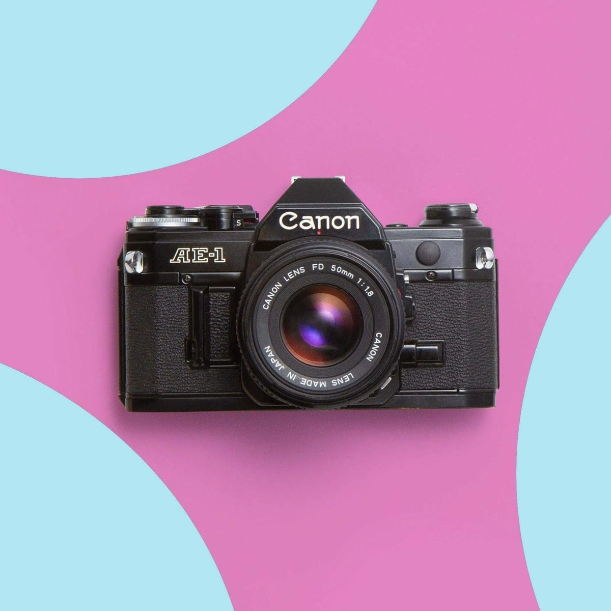 Black Canon AE-1 35mm film camera