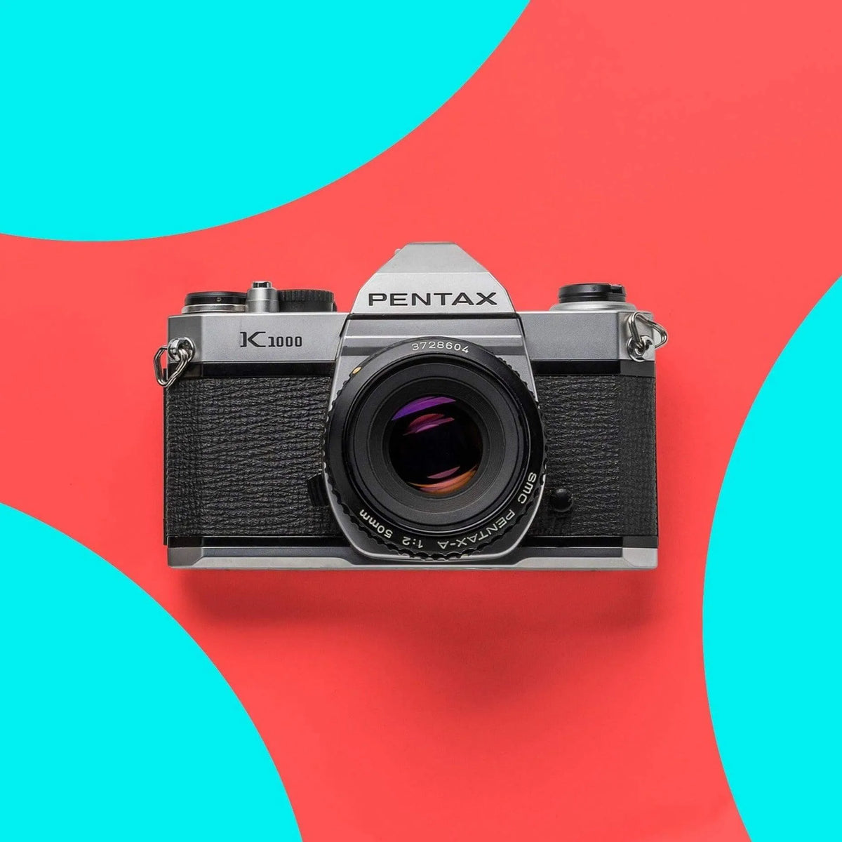 Pentax K1000 35mm SLR film camera with Pentax lens
